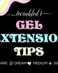 Extension Tips - Square ♥︎ Cream ♥︎ Medium