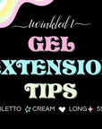 Gel Extension Tips - Stiletto ♥︎ Cream ♥︎ Long