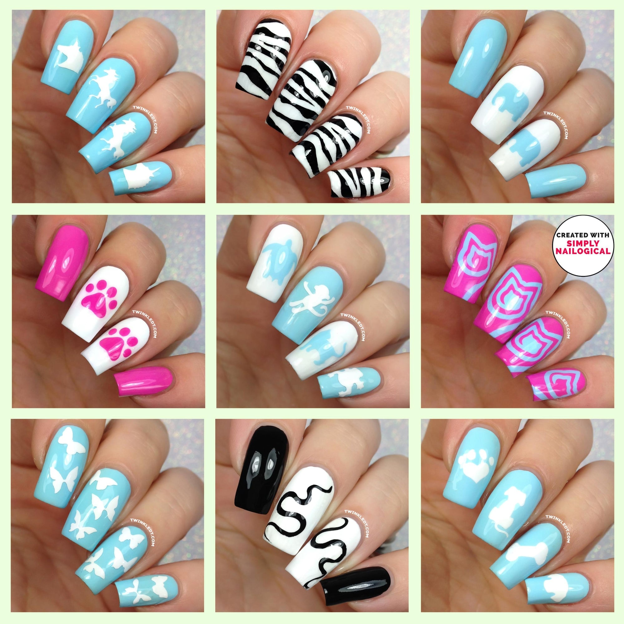 Animal Nail Vinyl Variety Pack