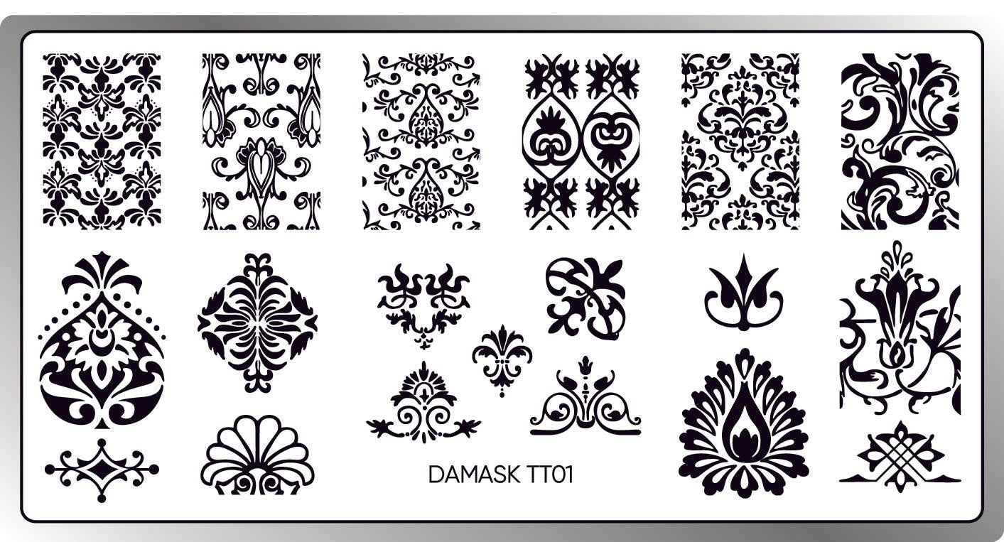 Damask 01 Stamping Plate