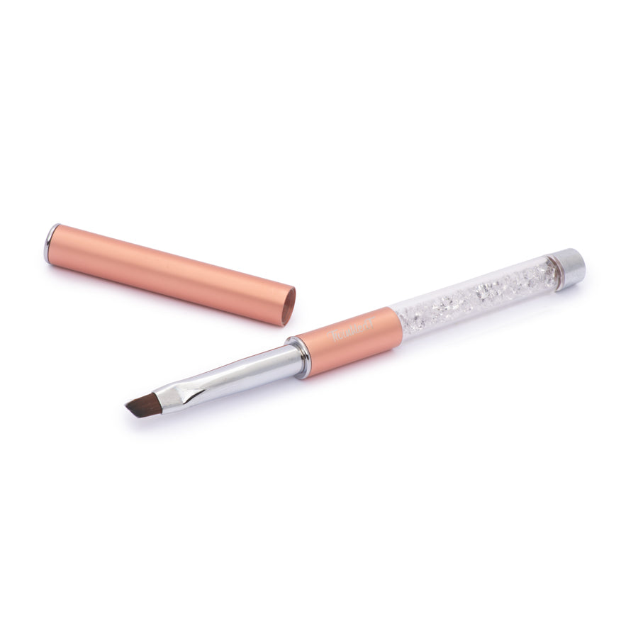 Rose Gold Vegan Clean Up Brush W Cap