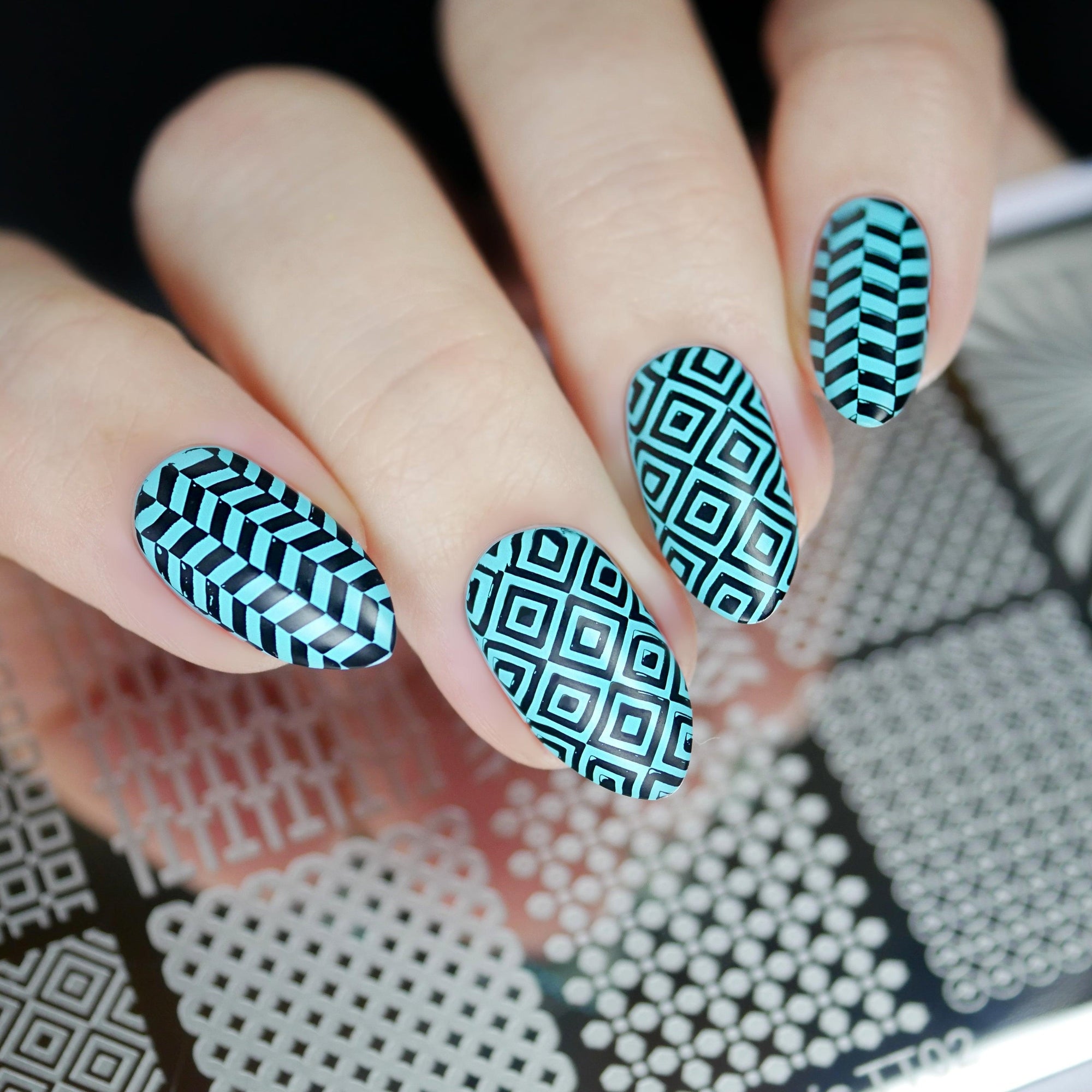 Geometric 2 Stamping Plate