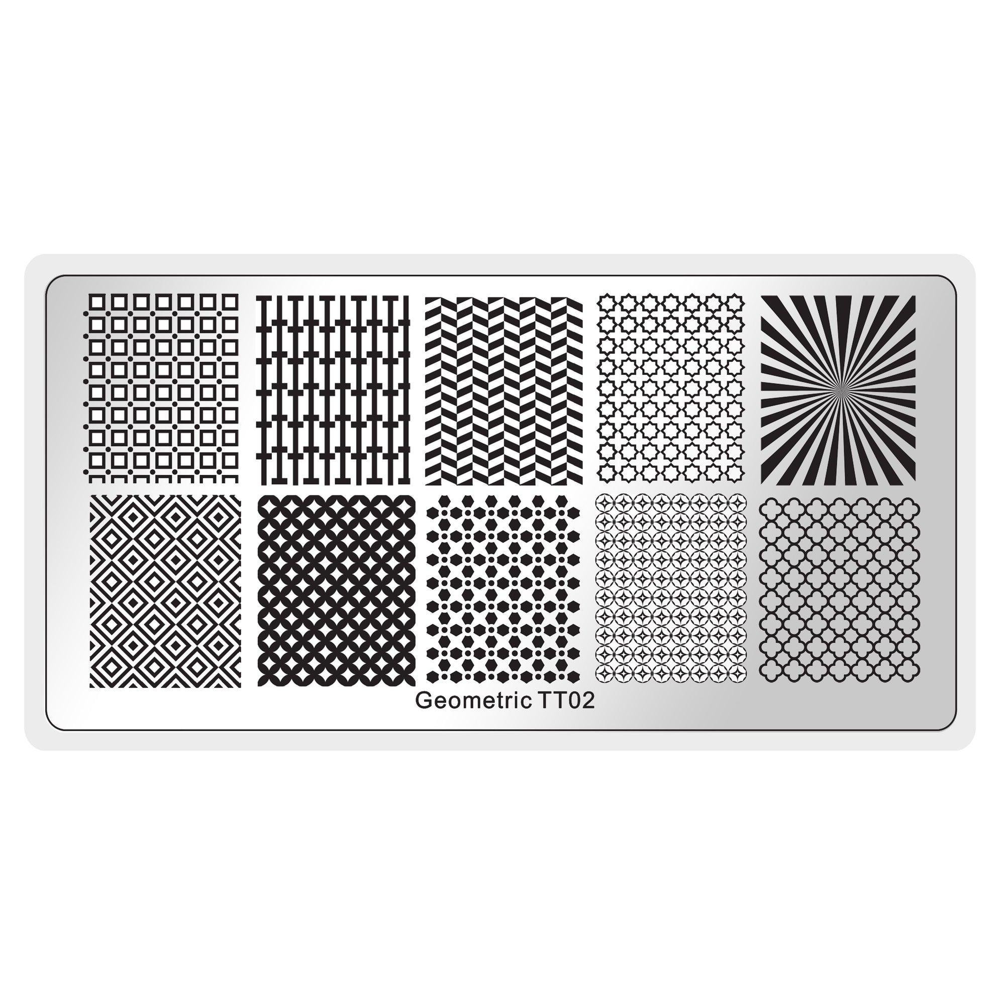 Geometric 2 Stamping Plate