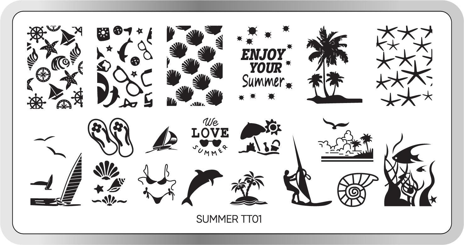 Summer Stamping Plate